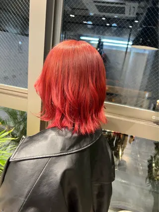 ミディアム カラー 透明感/血色カラー/ 似合せレイヤー/ゆいのヘアスタイル