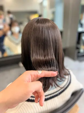 ミディアム カラー 誰よりも丁寧なカット 🍀小林輝のヘアスタイル