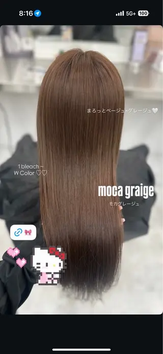 カラー 透ける透明感カラー 🤍anju🎀のヘアスタイル