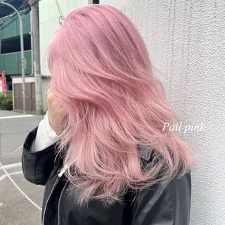 セミロング カラー シールエクステ特化 ハイトーン、NANAのヘアスタイル