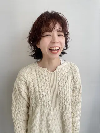 ショート パーマ 艶カラー/ハイトーン /Seinaのマツエク・マツパデザイン