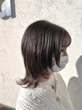 ミディアム idea研究学園店所属・艶髪／レイヤーカット 塚越　紗菜のヘアスタイル