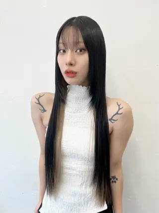 セミロング カラー HARU//原宿🤍 リピート率NO.1のヘアスタイル