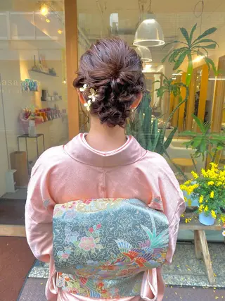 ヘアアレンジ 安永 涼のヘアスタイル