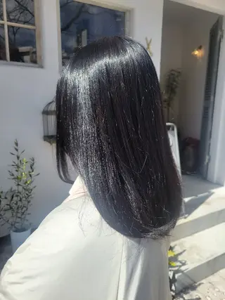 カラー 髪質改善ストレート/ kurachiのヘアスタイル