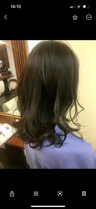 ミディアム カラー 高松 歩のヘアスタイル