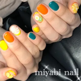 ネイル miyabi nail 桂川駅近くのネイルデザイン