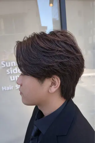 ショート パーマ メンズ 🌴パーマオタク🌴 長谷川　諒佑🌈のヘアスタイル