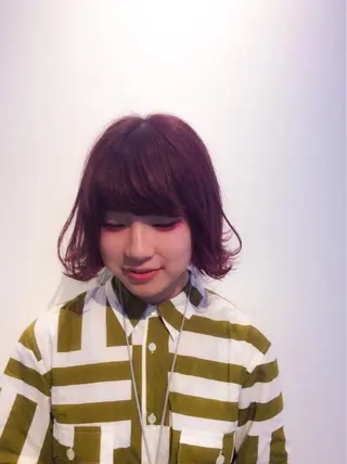 ショート カラー 堀江/心斎橋/西大橋 四ツ橋【Vers】のヘアスタイル