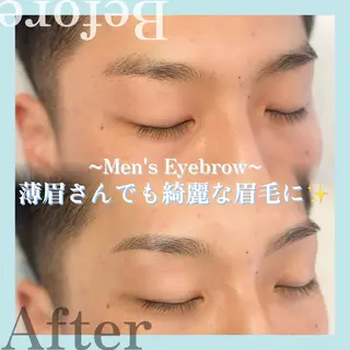 メンズ アイブロウ WHITEEYE堺東 店長/藁粥　明の眉毛・アイブロウイメージ