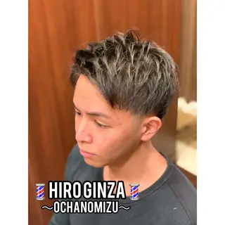 ミディアム メンズ HIRO GINZA 御徒町店所属・岡崎 海人のヘアスタイル