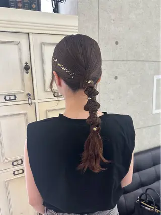 ロング ヘアアレンジ GiseL博多 HiROEのヘアスタイル