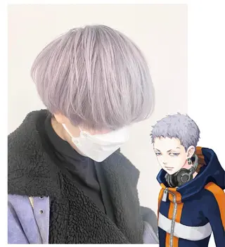 ショート カラー GARU-ガル-所属・TSUNO🦖 派手髪/オタク美容師のヘアスタイル