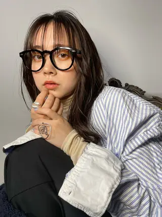 カラー La fith hair ray 札幌店所属・顔まわり/W カラー/リョウのヘアスタイル