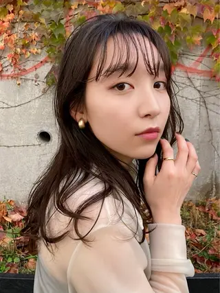 セミロング カラー suu所属・マンツーマン施術✂︎ machikaのヘアスタイル