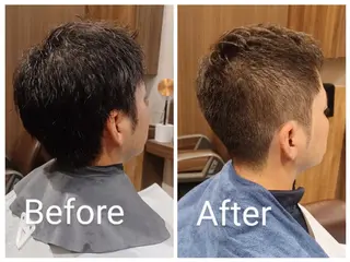 メンズ ショート BARBER 　STAG所属・BARBERSTAG 上拂恭平のヘアスタイル