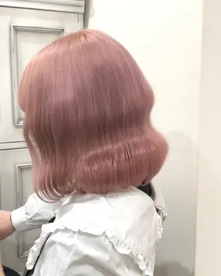 ミディアム カラー MOE🐈‍⬛🎀 エクステ/ワンホンのヘアスタイル