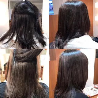ミディアム 竹内 杏里奈のヘアスタイル