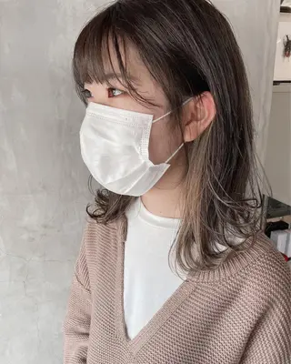 ミディアム カラー ヘアアレンジ stylist/蛯谷 珠里のヘアスタイル