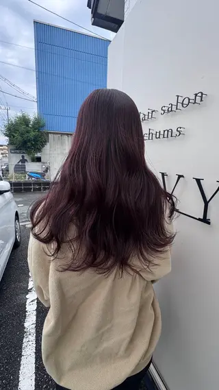 ロング カラー NAVY miyoshiのヘアスタイル
