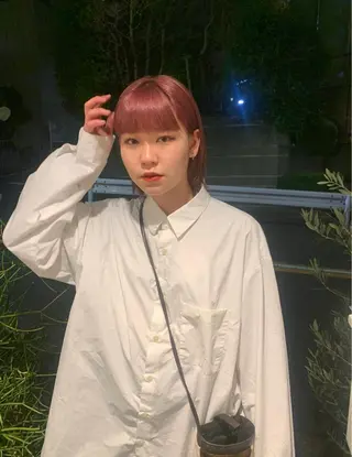 ショート カラー スパイラルパーマ 🌐hina⭐️のヘアスタイル