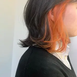 ミディアム カラー 韓国ヘア /男女❄️ 細江 美紅のヘアスタイル