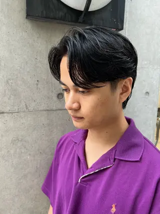 ショート パーマ 豊崎 佑輔のヘアスタイル