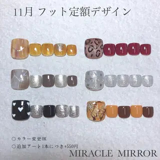 ネイル ミラクルミラー 町野のネイルデザイン