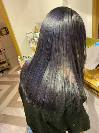 ロング カラー 顔周り/ブリーチなし /縮毛矯正🫧伊勢のヘアスタイル