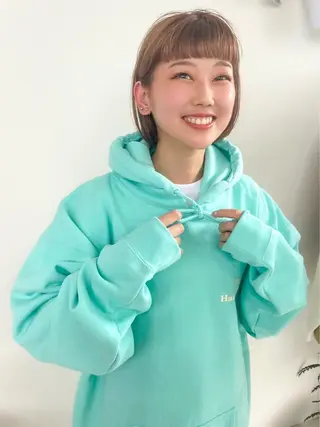 ショート カラー パーマ 🌈新田 みどり🌈のヘアスタイル