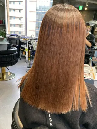 ロング 髪質改善☺︎縮毛矯正 ふじい まりんのヘアスタイル