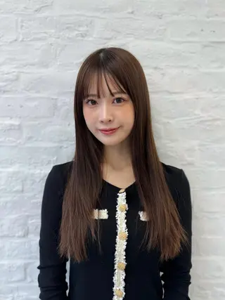 ロング 映える顔まわり/前髪 特化 💗 ユキマのヘアスタイル