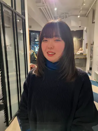 ミディアム ムラコシヒカリ lapenseeのヘアスタイル