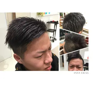 ショート カラー ヘアアレンジ ひがし さゆりのヘアスタイル