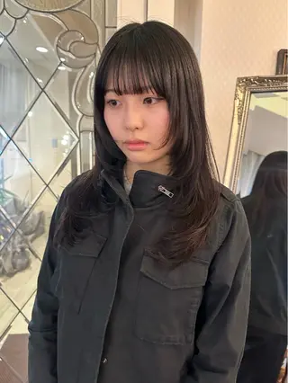 ロング カラー 四日市/レイヤー /似合わせカットのヘアスタイル