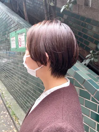 ショート カラー LATTE所属・𝑺𝒂𝒌𝒊 🩶マンツーマン施術のヘアスタイル