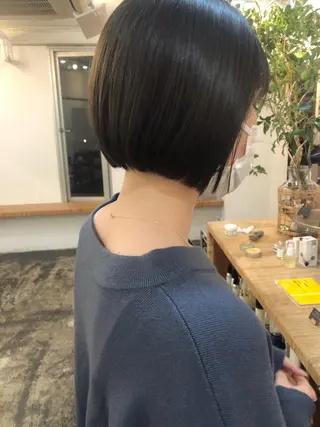 ショート カラー パーマ GO TODAY シェアサロン 原宿本店所属・ボブ/レイヤー/ パーマ/淀川  純のヘアスタイル