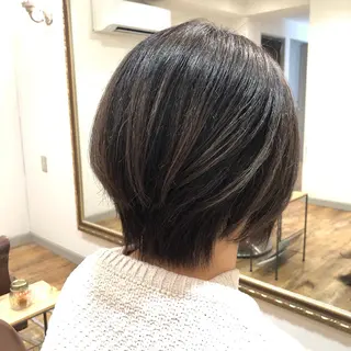 ショート 【脱白髪染め】【髪質 改善】仲井槙一のヘアスタイル