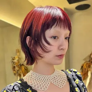 ショート カラー 🪷ショート/パーマ /ボブ🪷Akinaのヘアスタイル