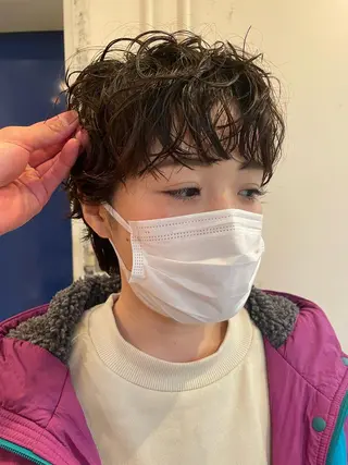 ショート パーマ レイヤー／似合わせ TAKUYAのヘアスタイル