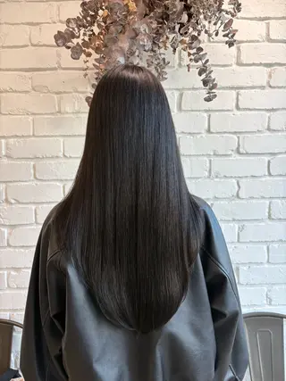 ロング 髪質改善トリートメン ト/縮毛矯正/ゆうなのヘアスタイル