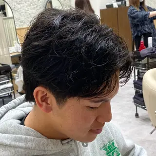 ショート パーマ メンズ UNIX所属・村上翼/ハンサム ショート/パーマのヘアスタイル