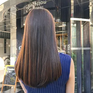 ロング カラー 山崎 絵莉香のヘアスタイル