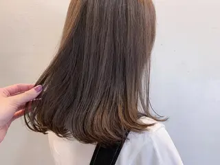 ミディアム カラー 西中島/髪質改善/ 透明感/山川光子のヘアスタイル