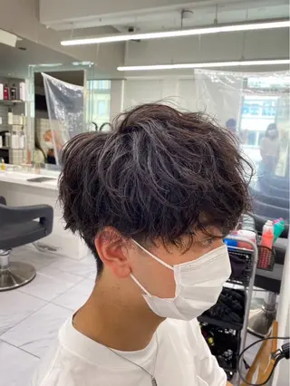 カラー パーマ メンズ メンズ特化/パーマ/ カット/カラー/るなのヘアスタイル