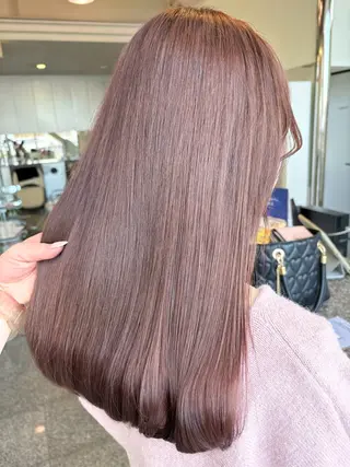 ミディアム カラー ハイトーン/ブリーチ 🤍足立里湖のヘアスタイル