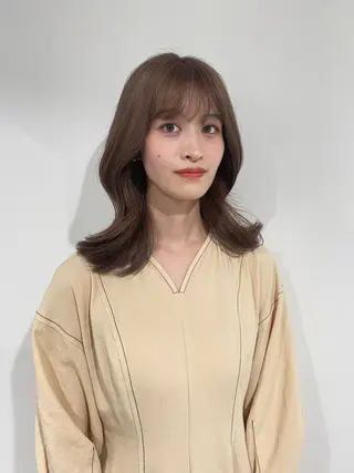 カラー AO所属・RISAKO 艶髪モテヘア🎀府中のヘアスタイル