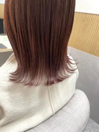 ミディアム カラー 西 めぐみのヘアスタイル