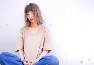 ミディアム カラー 髪質改善/艶髪 🫧高橋湧也のヘアスタイル