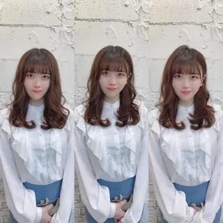 セミロング 韓国カットパーマ✂︎ Toshiのヘアスタイル
